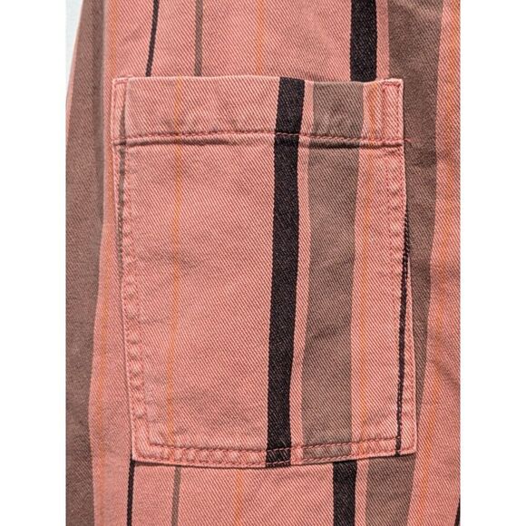 New! Anthropologie Pilcro Cropped PJ Striped Rope Belt Wide Leg Gaucho Jeans, S - Picture 10 of 14